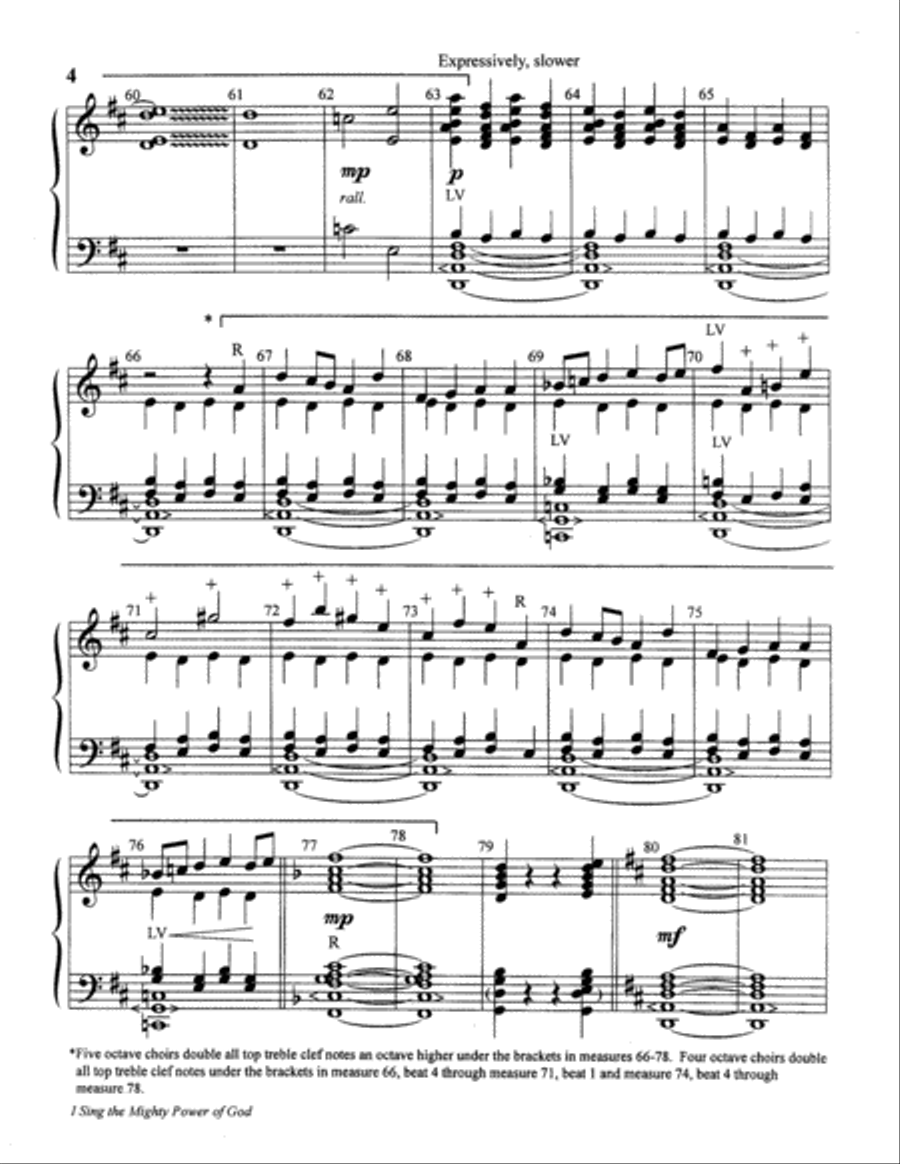 I Sing the Mighty Power of God 5-Octaves scores gallery preview page 4