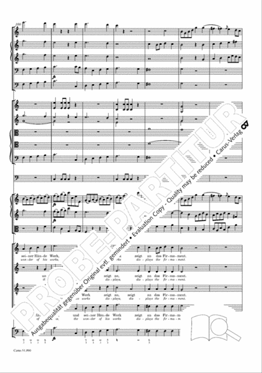 The Creation (Die Schopfung) 4-Part scores gallery preview page 127