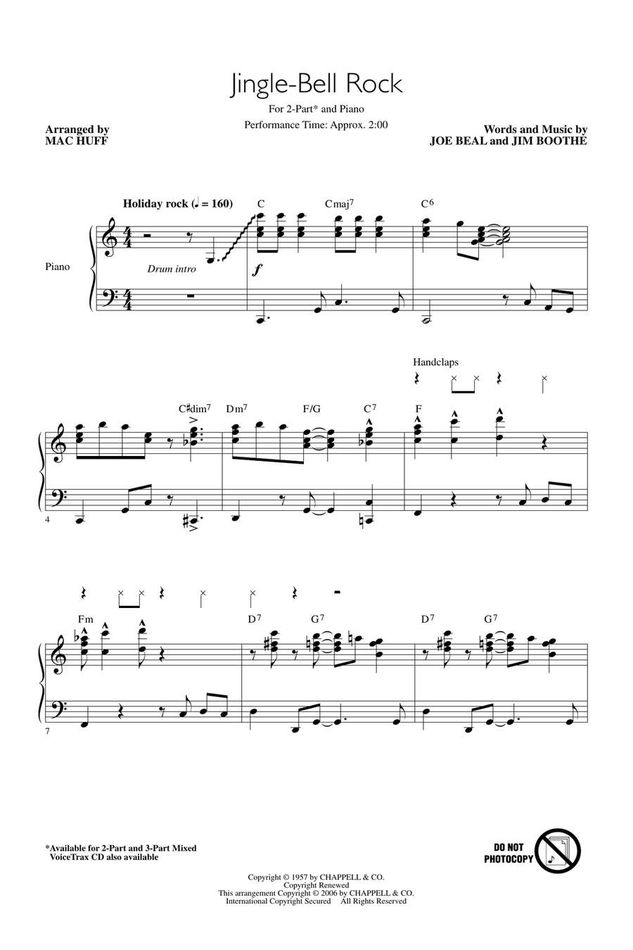 Jingle Bell Rock 2-Part scores gallery preview page 1