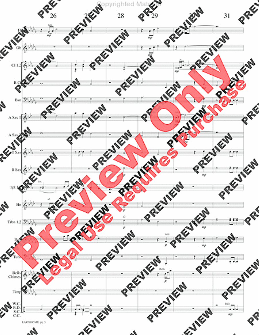 Earthscape Concert Band scores gallery preview page 8
