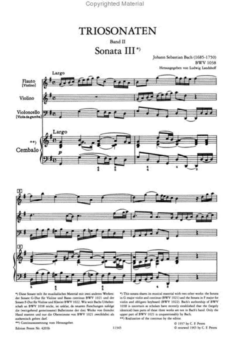 Trio Sonatas - Volume 2