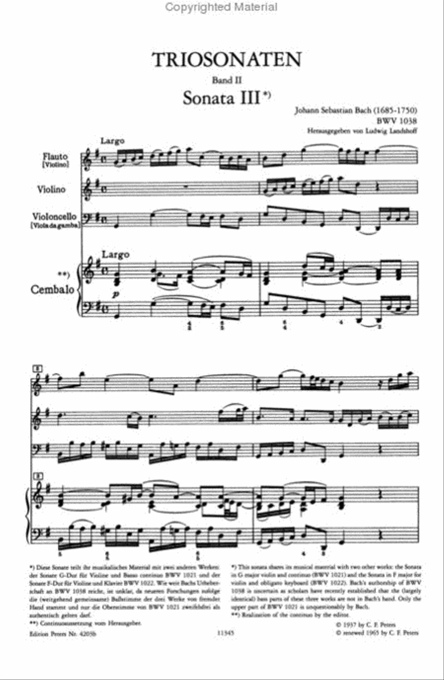 Trio Sonatas - Volume 2 Flute scores gallery preview page 2