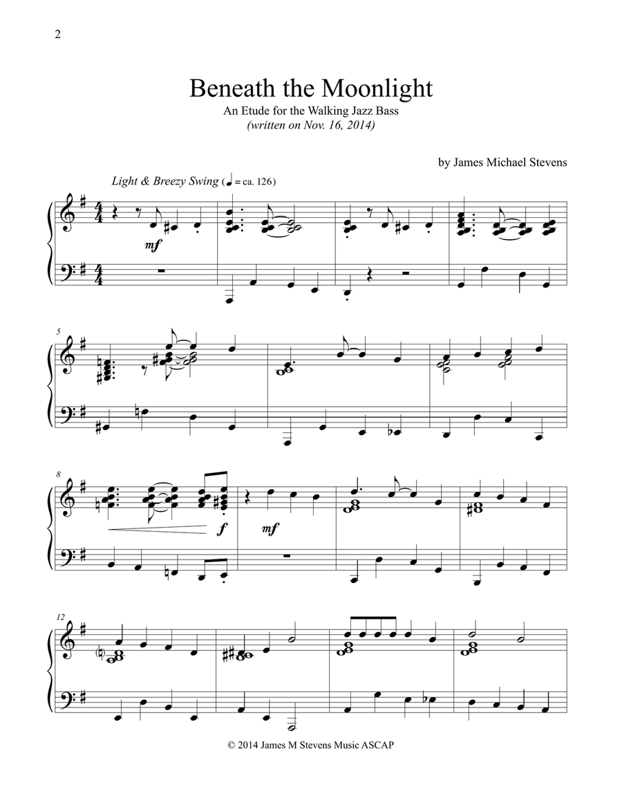 Beneath the Moonlight Beneath the Moonlight Piano Method scores gallery preview page 1
