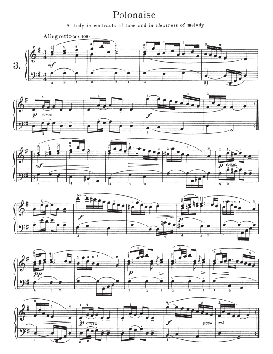 Polonaise In G Major, BWV App 130