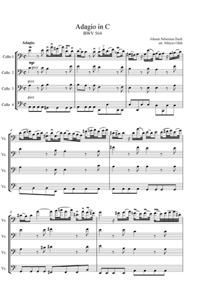 Adagio in C, BWV 564