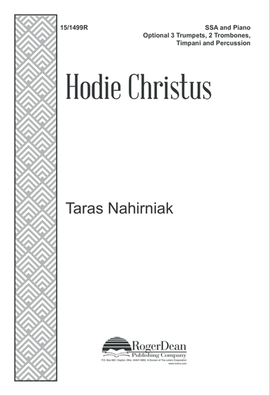 Hodie Christus Hodie Christus SSA scores gallery preview page 1