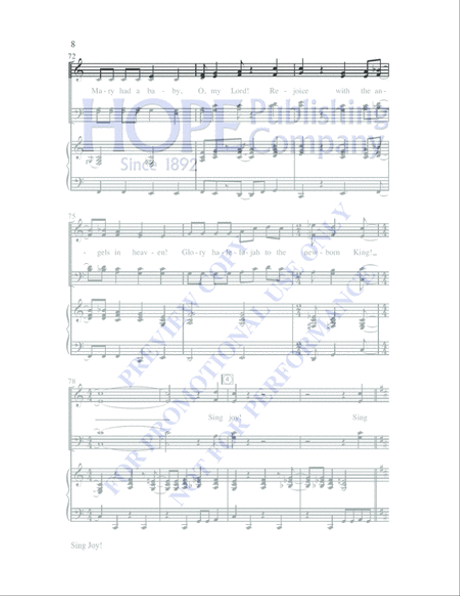 Joy! 4-Part scores gallery preview page 11