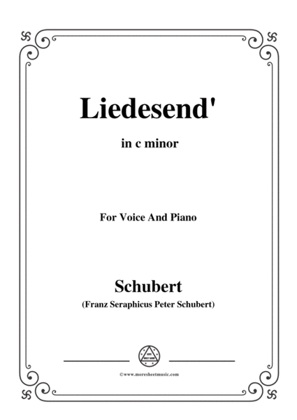 Schubert-Liedesend’,in c minor,for Voice and Piano image number null
