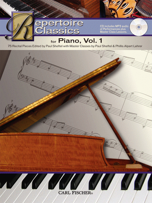 Book cover for Repertoire Classics for Piano, Vol. 1