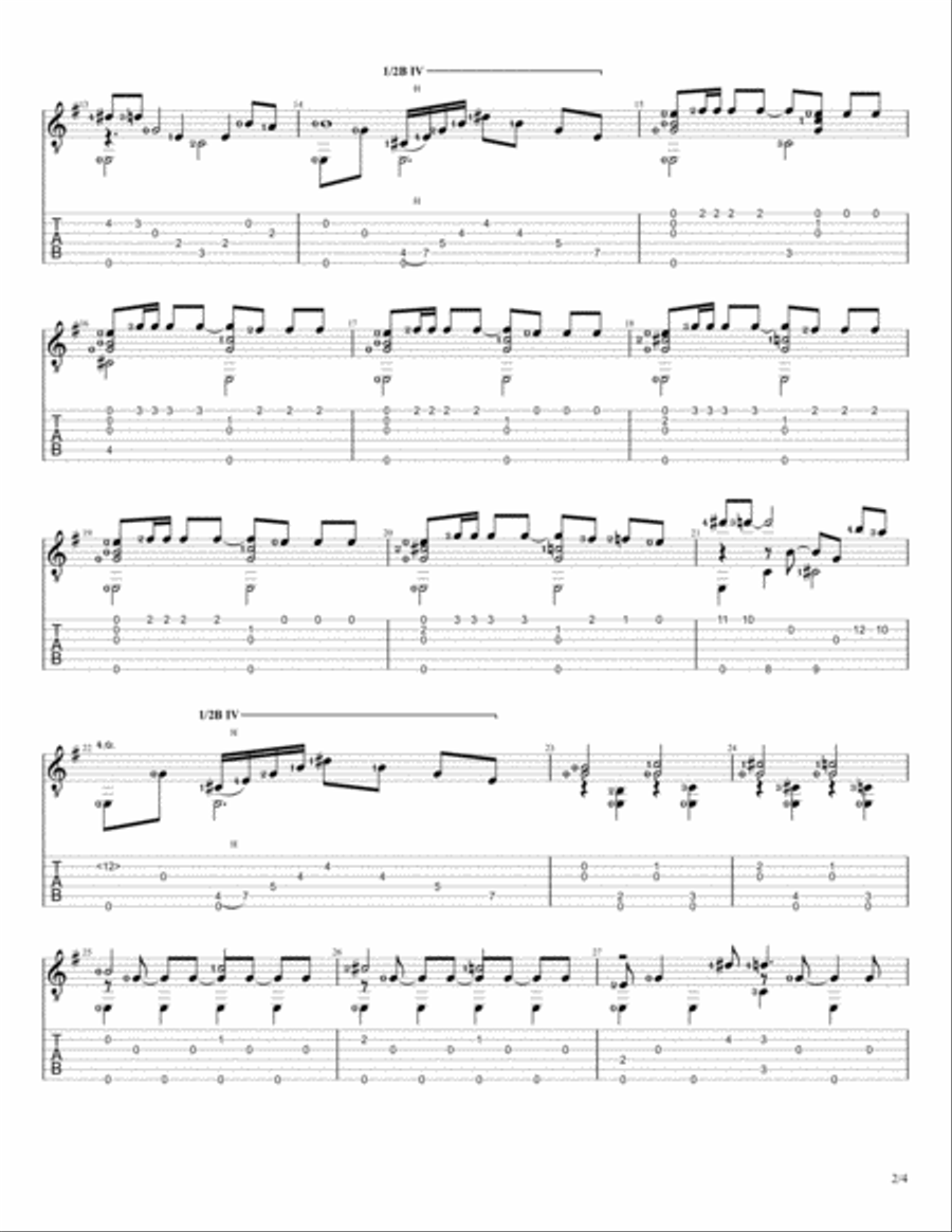 James Bond Theme James Bond Theme Guitar Tablature scores gallery preview page 2