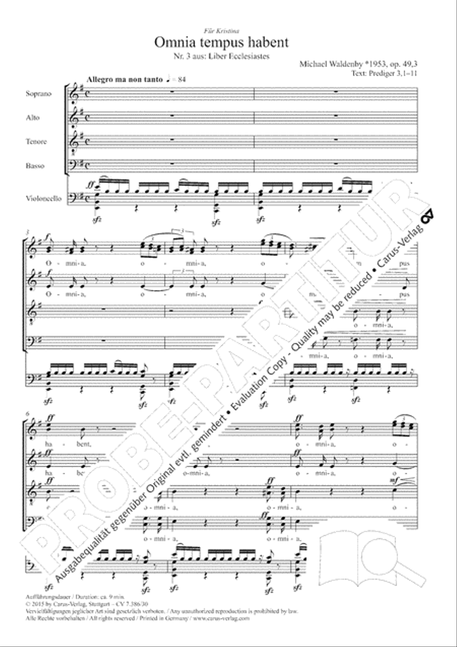 Omnia tempus habent Divisi scores gallery preview page 3