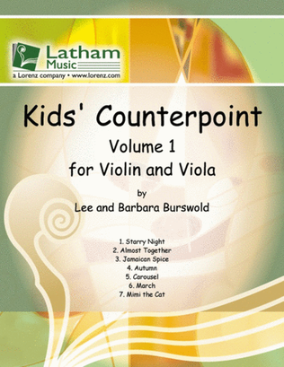 Kids Counterpoint Vol 1 For Violin/Viola