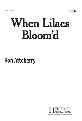 Book cover for When Lilacs Bloomd