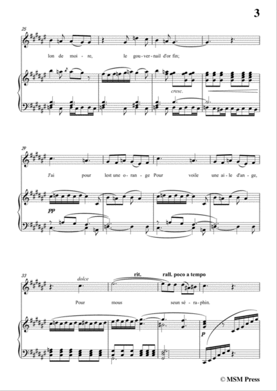 Berlioz-L'ile Inconnue in F sharp Major,for voice and piano Voice Solo scores gallery preview page 5