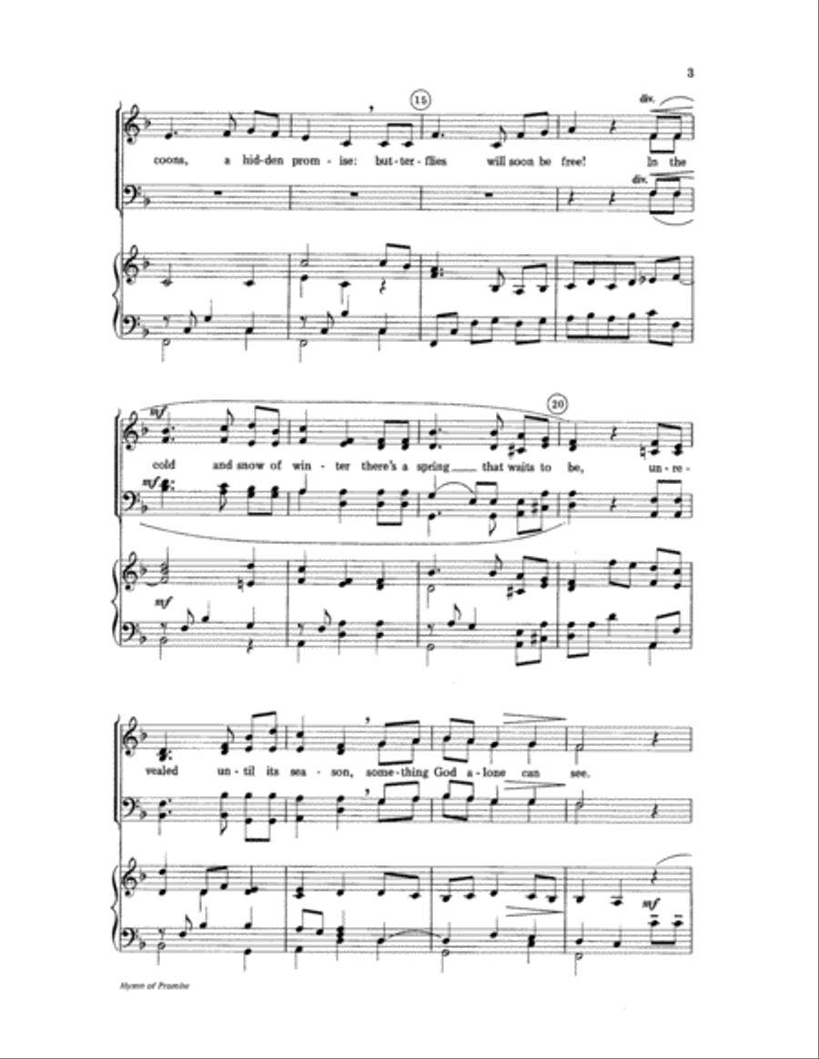 Hymn of Promise Hymn of Promise Choir scores gallery preview page 3