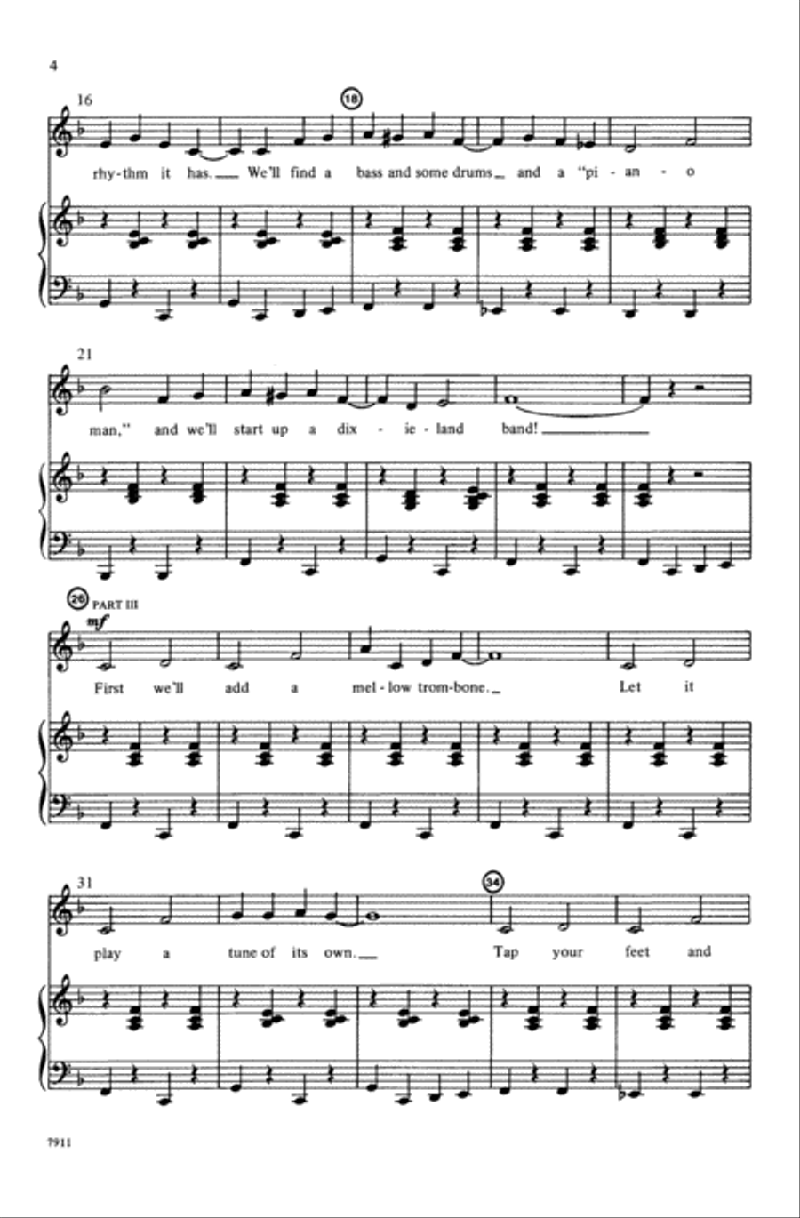That Dixieland Sound (When the Saints Go Marching) Choir scores gallery preview page 2