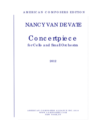 [Van de Vate] Concertpiece for Cello and Small Orchestra