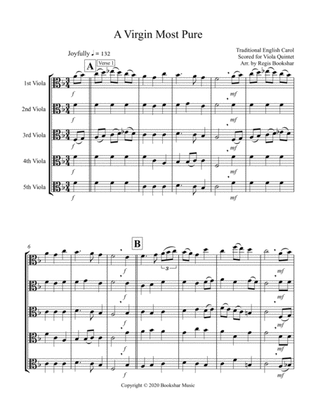 A Virgin Most Pure (F) (Viola Quintet)