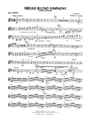 Sibelius's 2nd Symphony, 4th Movement: 2nd Violin