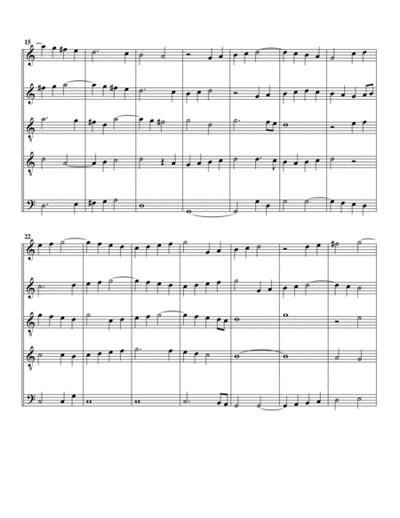 Passameza (=Passamezzo) from Neue Intrade 1604 (arrangement for 5 recorders)