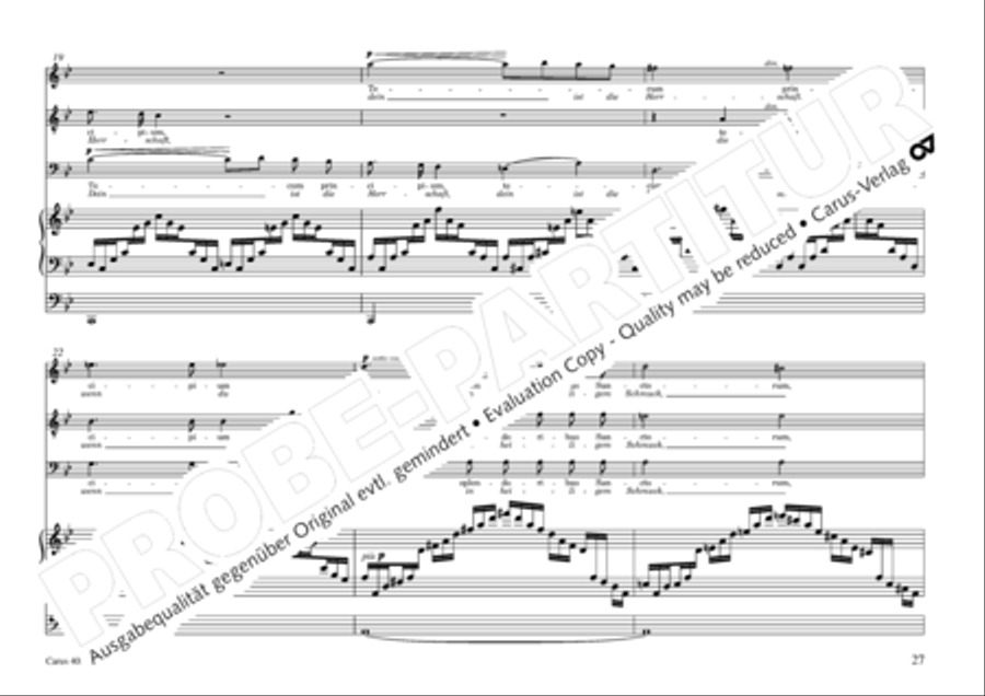 Oratorio de Noel (Weihnachtsoratorium) 4-Part scores gallery preview page 28