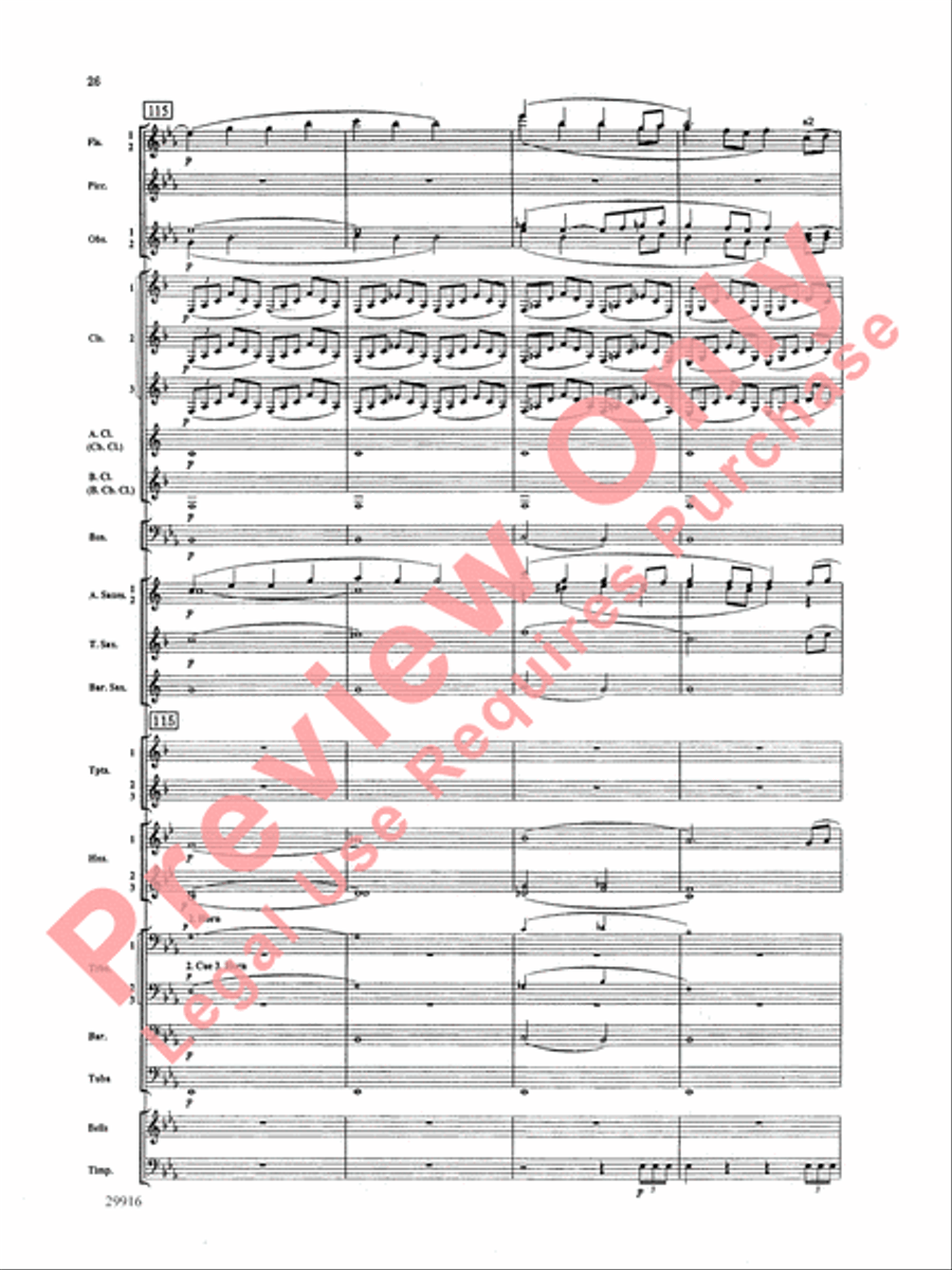 Prologue Prayer and Dream Pantomime (from the opera Hansel and Gretel) Concert Band scores gallery preview page 27