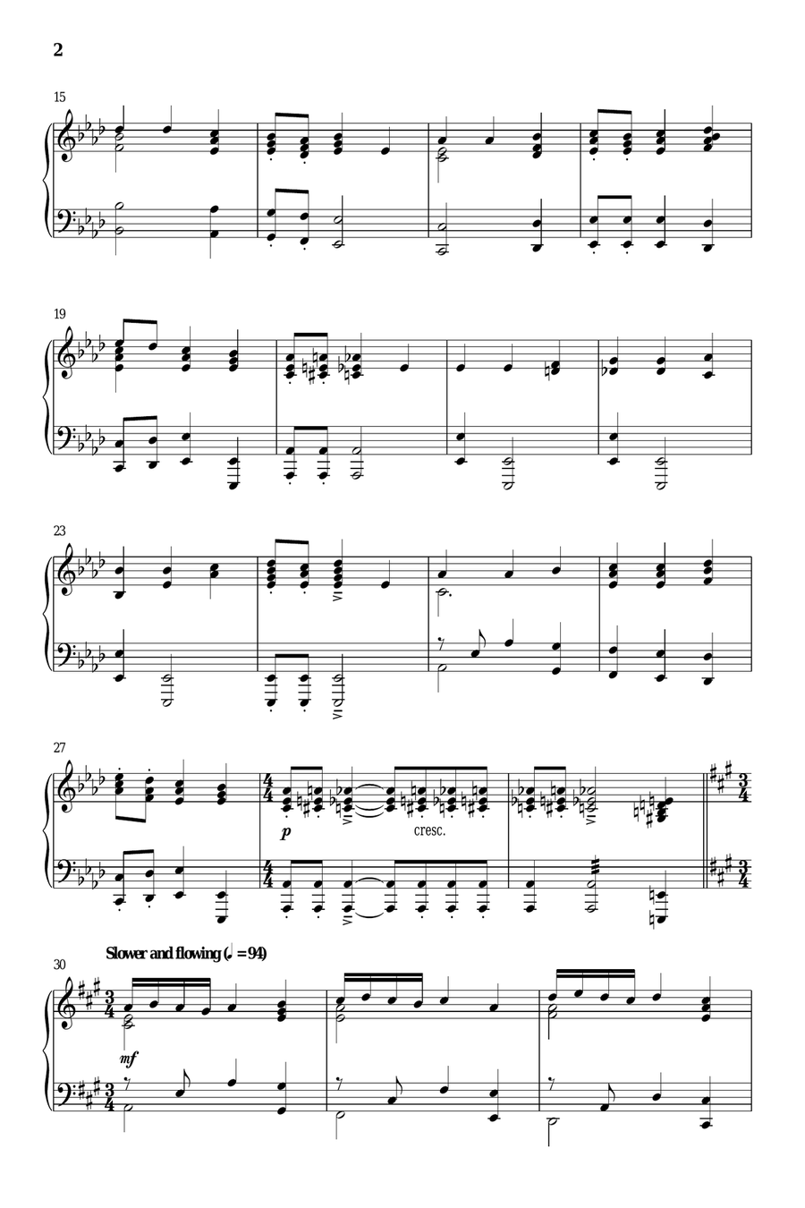 O Worship The King O Worship The King Piano Solo scores gallery preview page 2