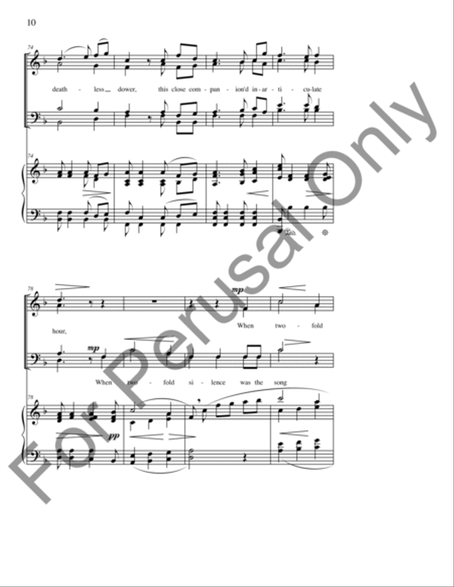 Silent Noon 4-Part scores gallery preview page 11