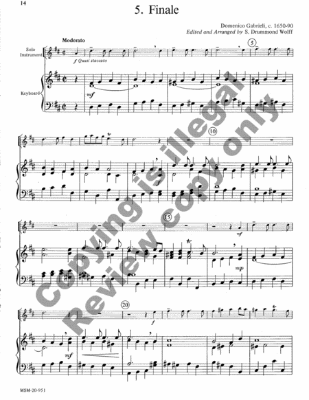 Baroque Music for Solo Instrument & Keyboard, Set, II