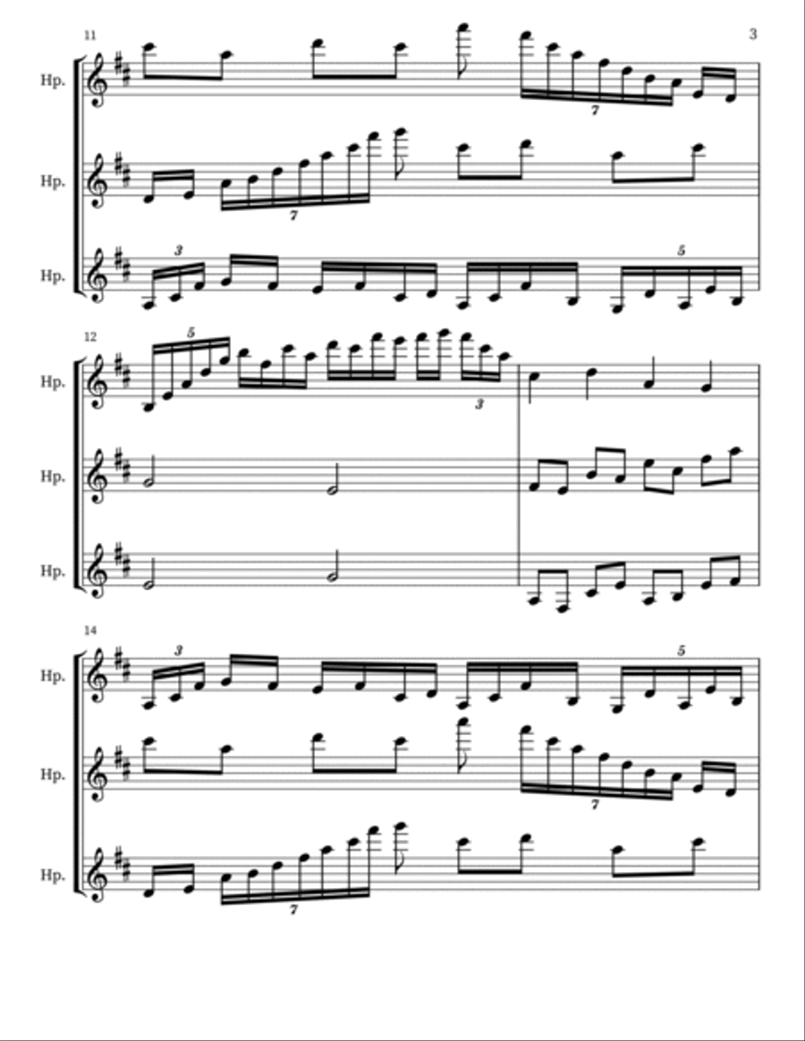 Z 164 for 3 Harps Harmonica scores gallery preview page 3