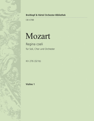 Book cover for Regina coeli in C major K. 276 (321B)