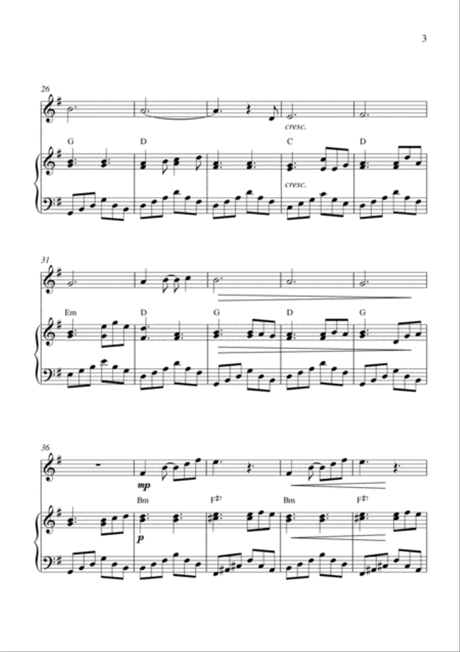 Can't Help Falling In Love Flute Solo scores gallery preview page 3