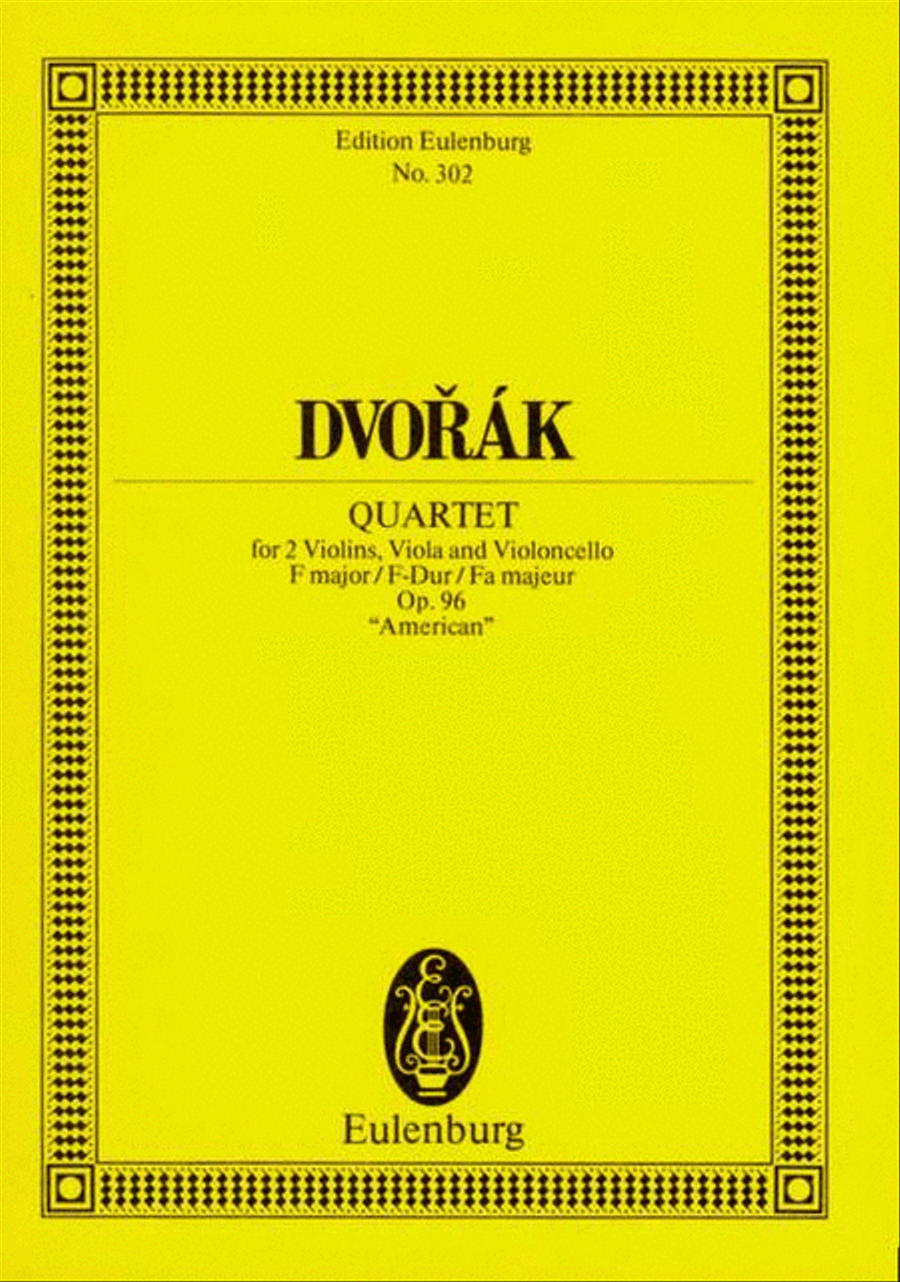 String Quartet in F Major, Op. 96 “American” String Quartet scores gallery preview page 1
