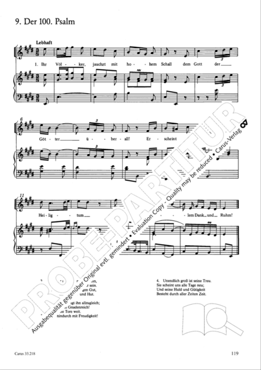Geistliche Oden und Lieder (Gellert) Collection / Songbook scores gallery preview page 114