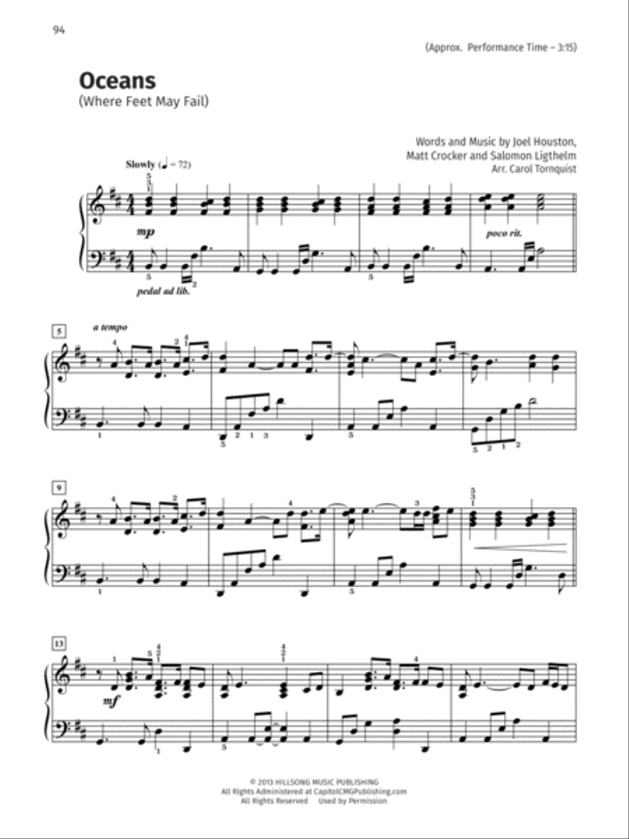 A to Z Praise and Worship Hits Piano Solo scores gallery preview page 6