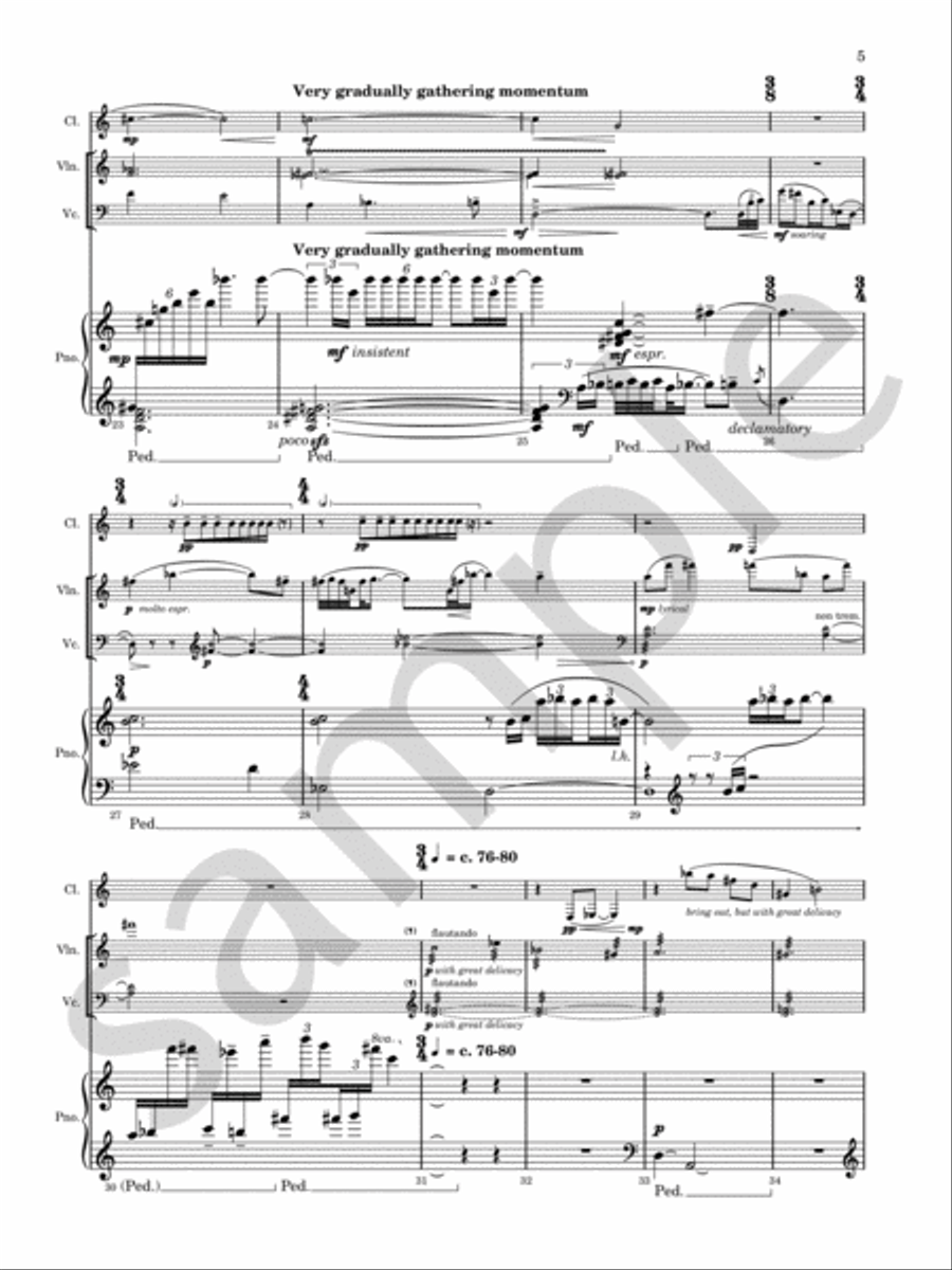 Birkat Haderekh – Blessing for the Road Chamber Music scores gallery preview page 7