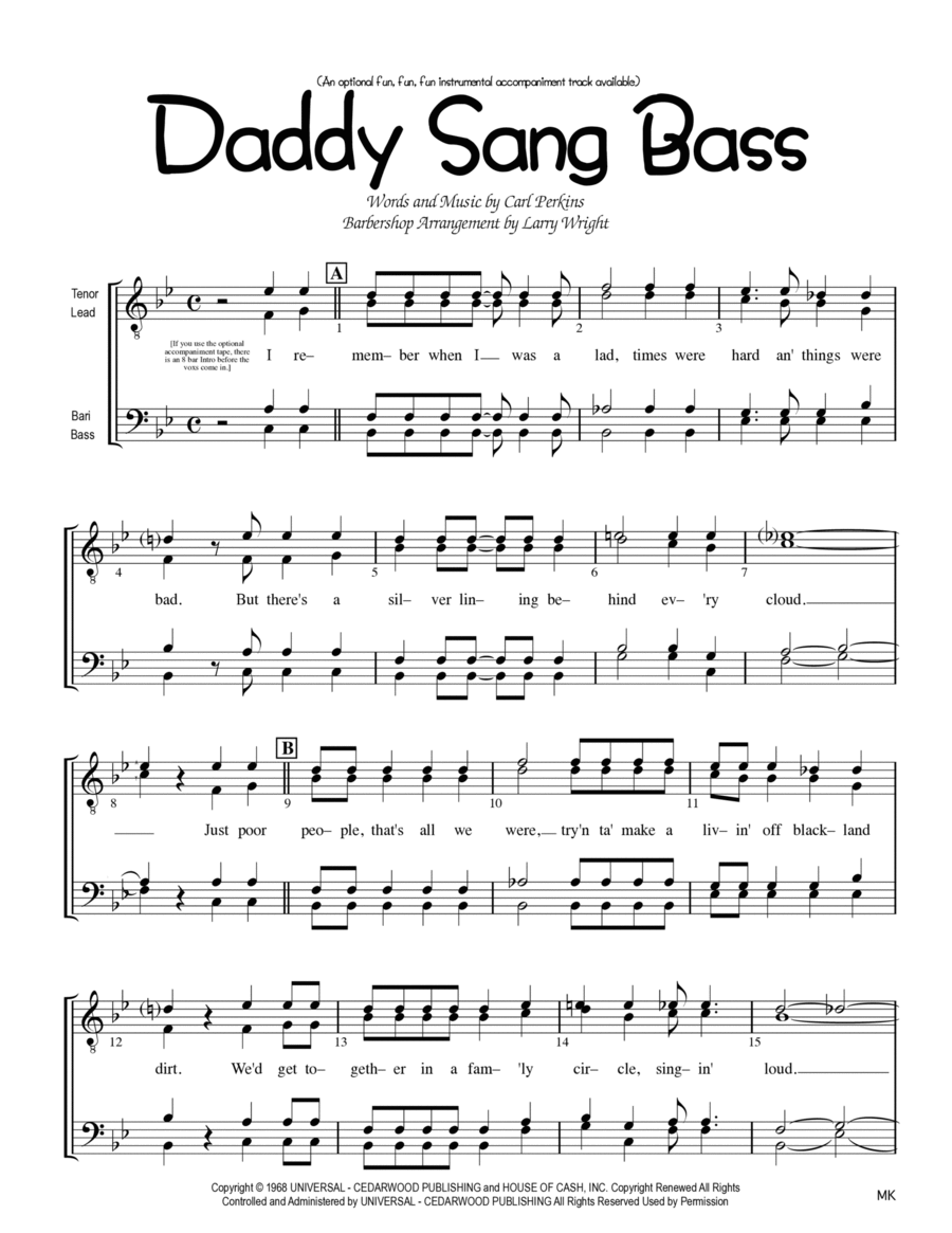 Daddy Sang Bass image number null