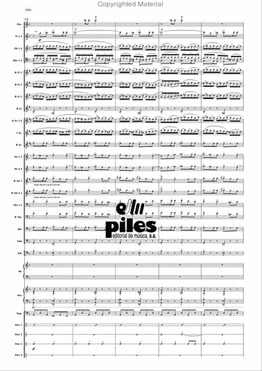 Duende Duende Concert Band scores gallery preview page 105