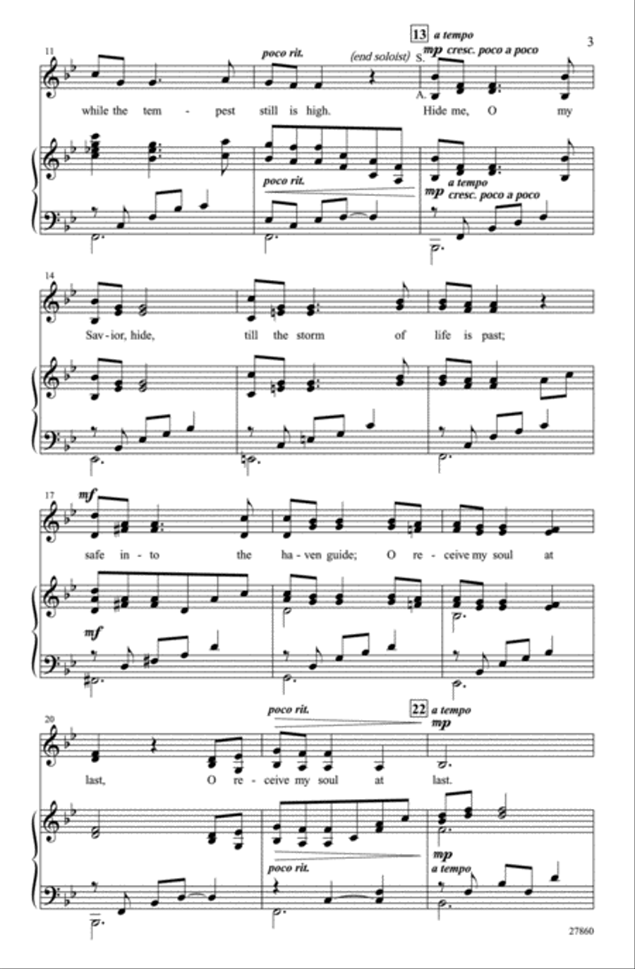 Jesus, Lover of My Soul Jesus, Lover of My Soul 4-Part scores gallery preview page 3