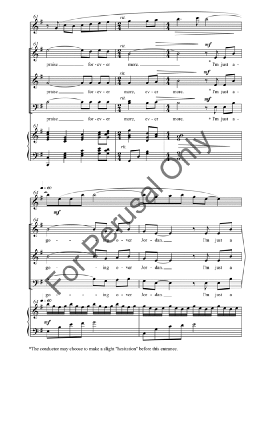 Poor Wayfaring Stranger 3-Part scores gallery preview page 13