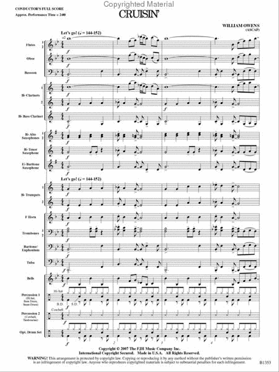 Cruisin' Concert Band scores gallery preview page 2