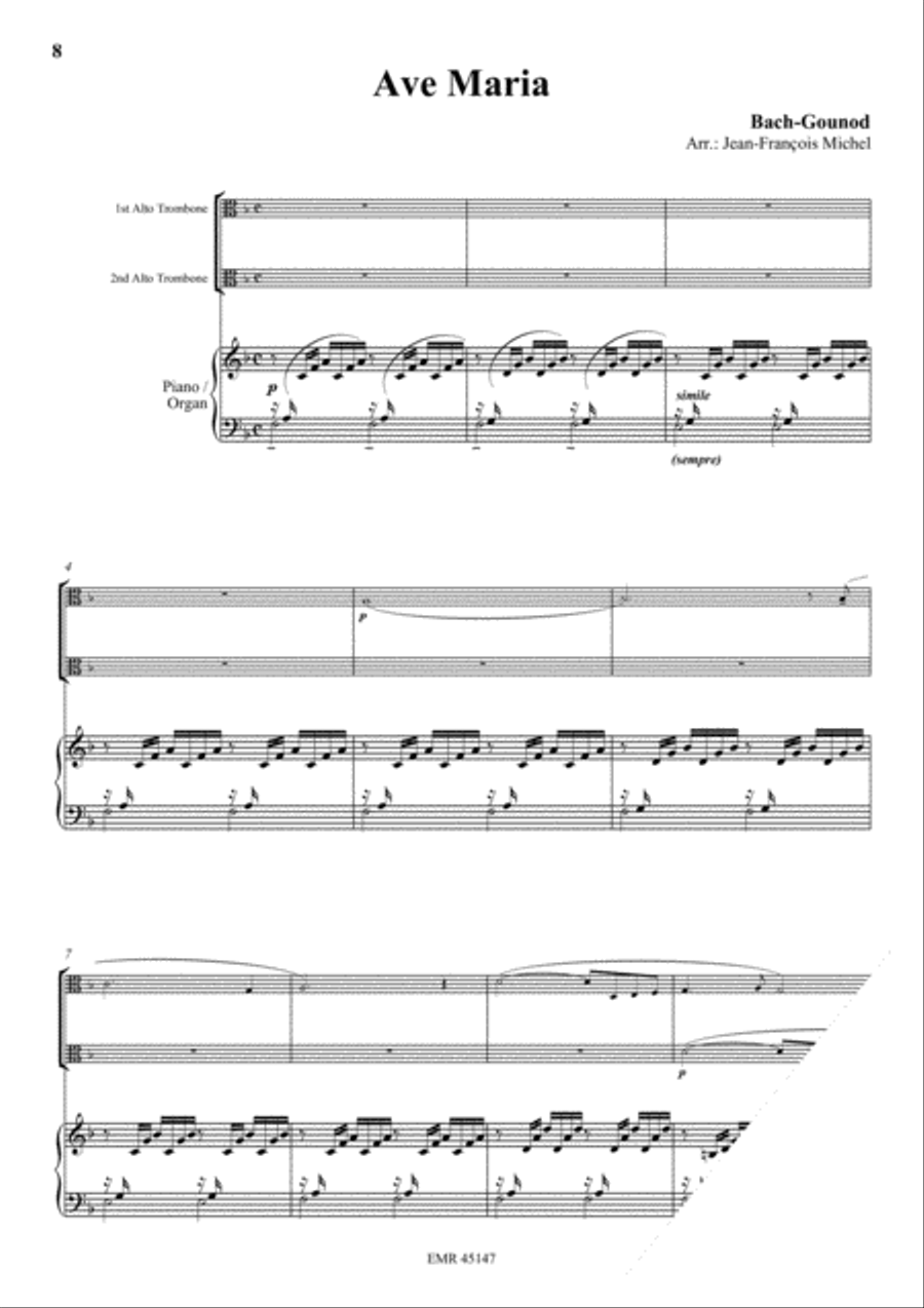 Halleluja (Handel) / Ave Maria (Bach-Gounod) / Trumpet Voluntary (Clarke) Trumpet scores gallery preview page 4