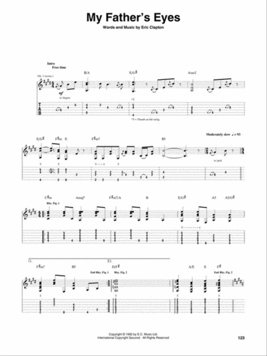 Eric Clapton – Unplugged – Deluxe Edition Electric Guitar scores gallery preview page 8