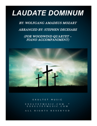 Book cover for Laudate Dominum (for Woodwind Quartet - Piano Accompaniment)