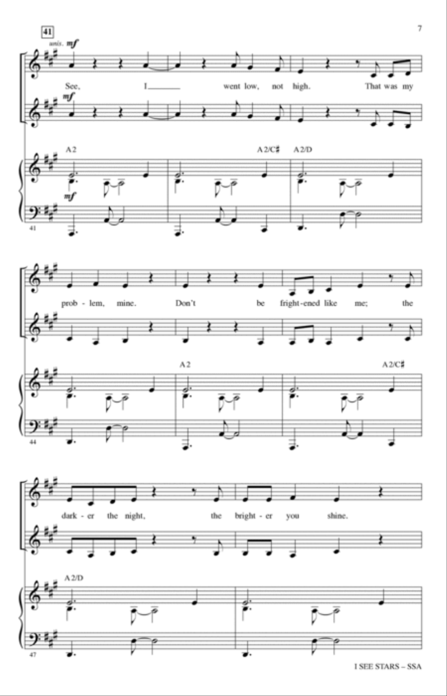 I See Stars (from Mean Girls: The Broadway Musical) (arr. Mark Brymer) SSA scores gallery preview page 6