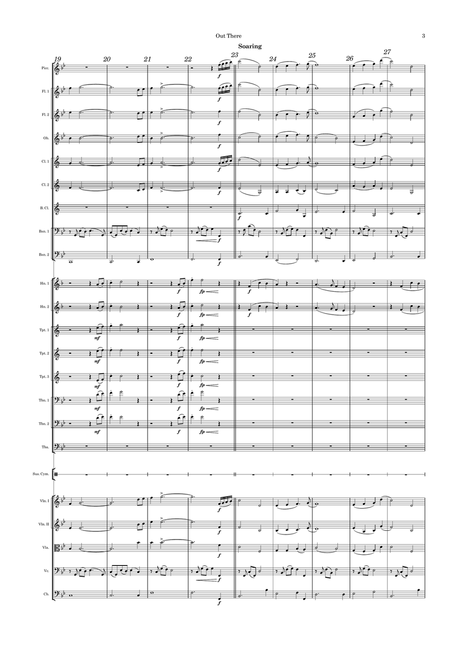 Out There Full Orchestra scores gallery preview page 3