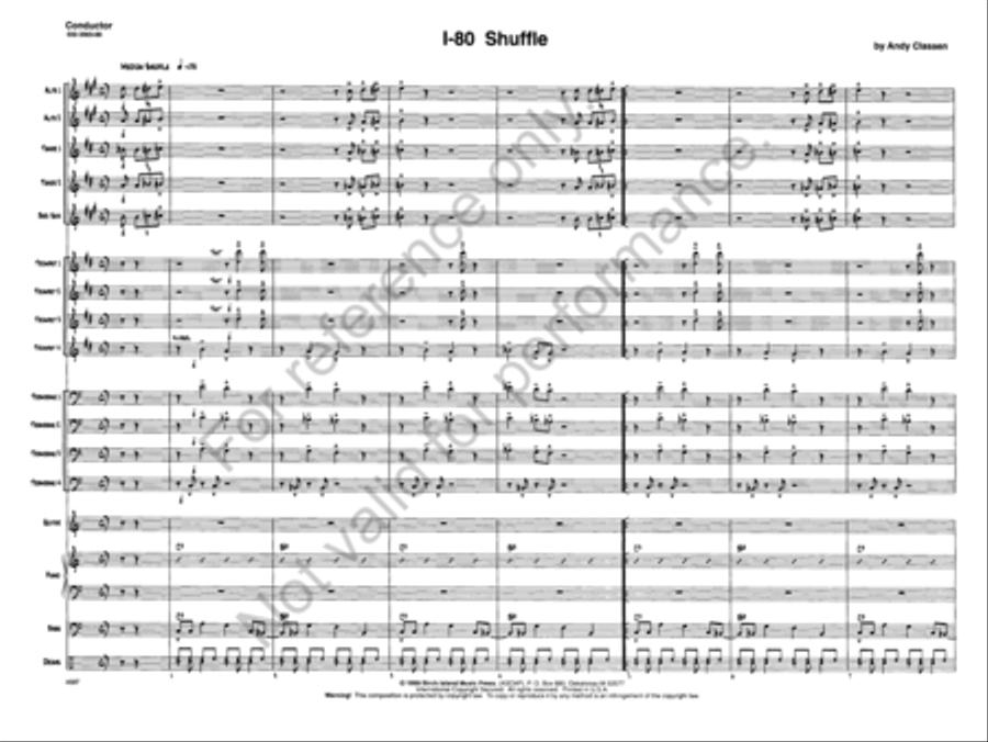 I-80 Shuffle I-80 Shuffle Jazz Ensemble scores gallery preview page 2