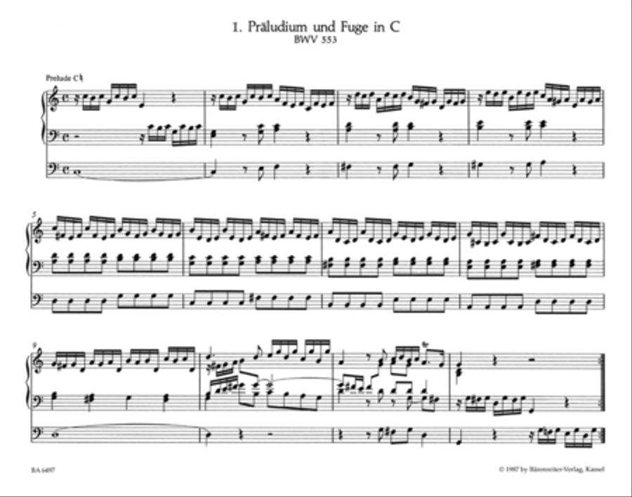 Eight Little Preludes & Fugues - Formerly Attributed To Johann Sebastian Bach Organ scores gallery preview page 2