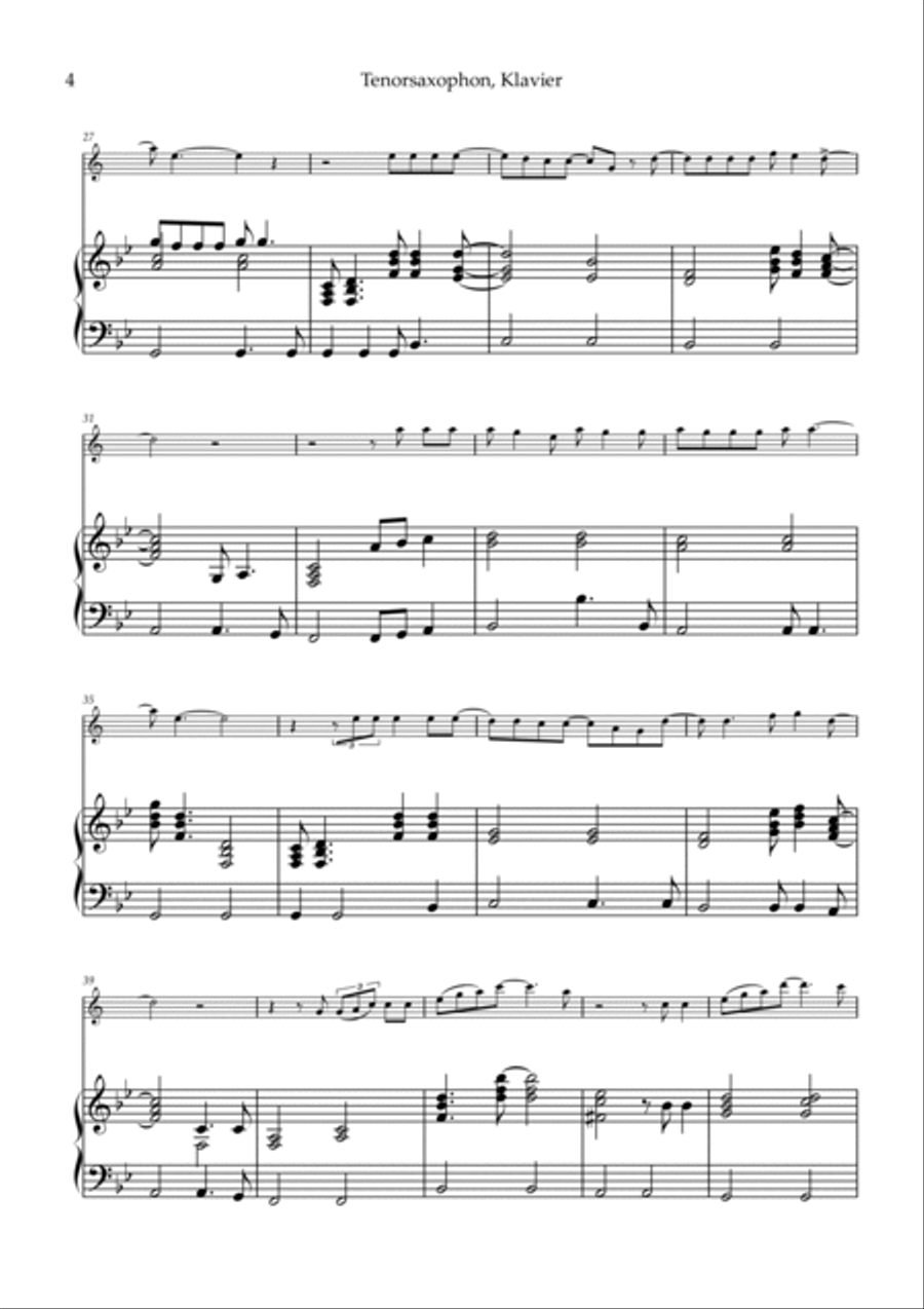 I Drink Wine Tenor Saxophone scores gallery preview page 4