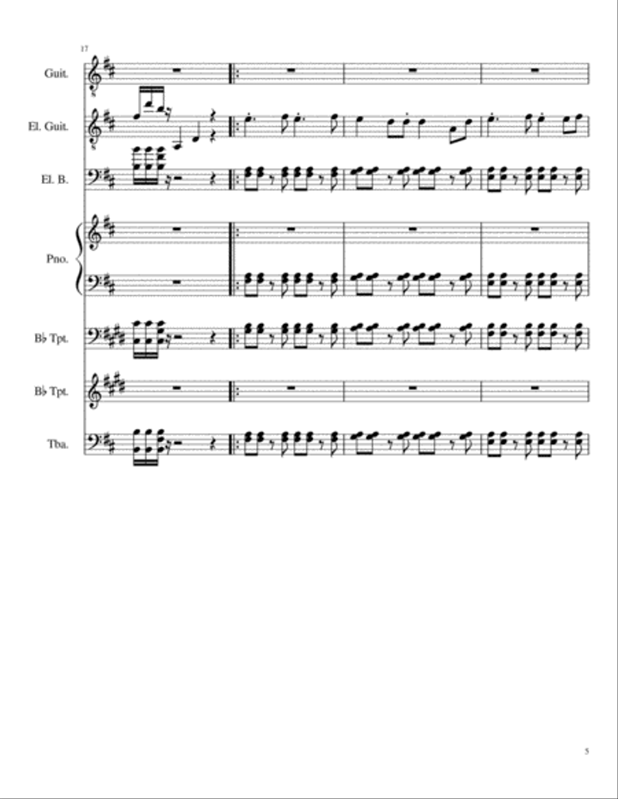 A Tale of Six Trillion Years and a Night (Complete Score & Parts) Small Ensemble scores gallery preview page 5
